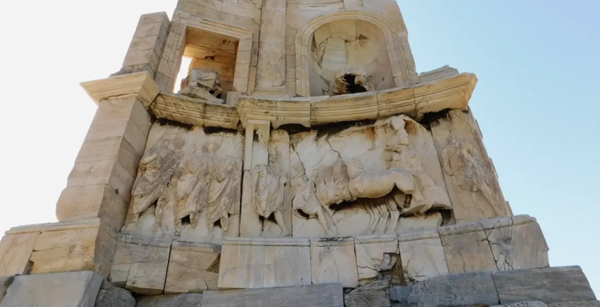 Le monument de Philopappos La colline des muses à Athènes