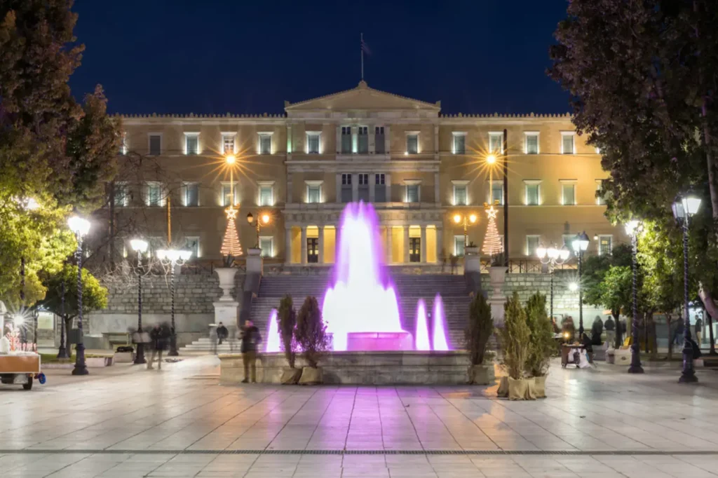 la place Syntagma à Athènes